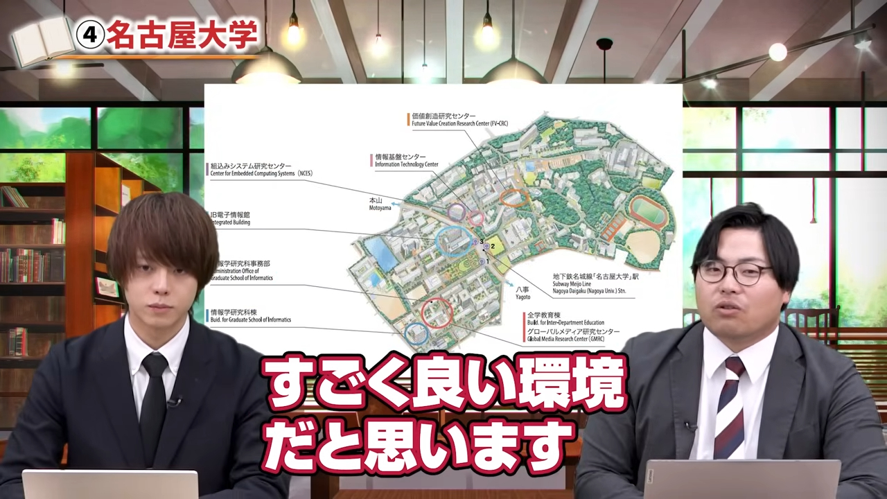 広くて環境が良いキャンパス