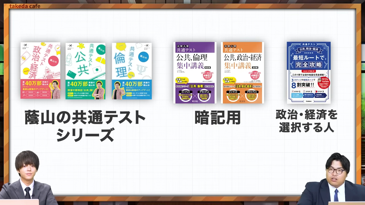 歴史以外の選択科目におすすめの参考書