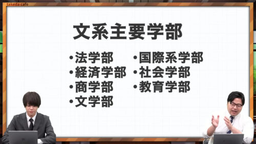 文系主要学部一覧