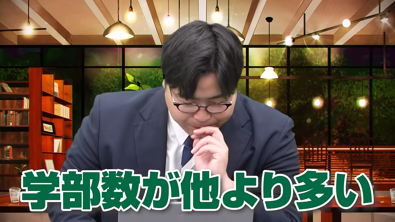 法政大学は学部数が多い